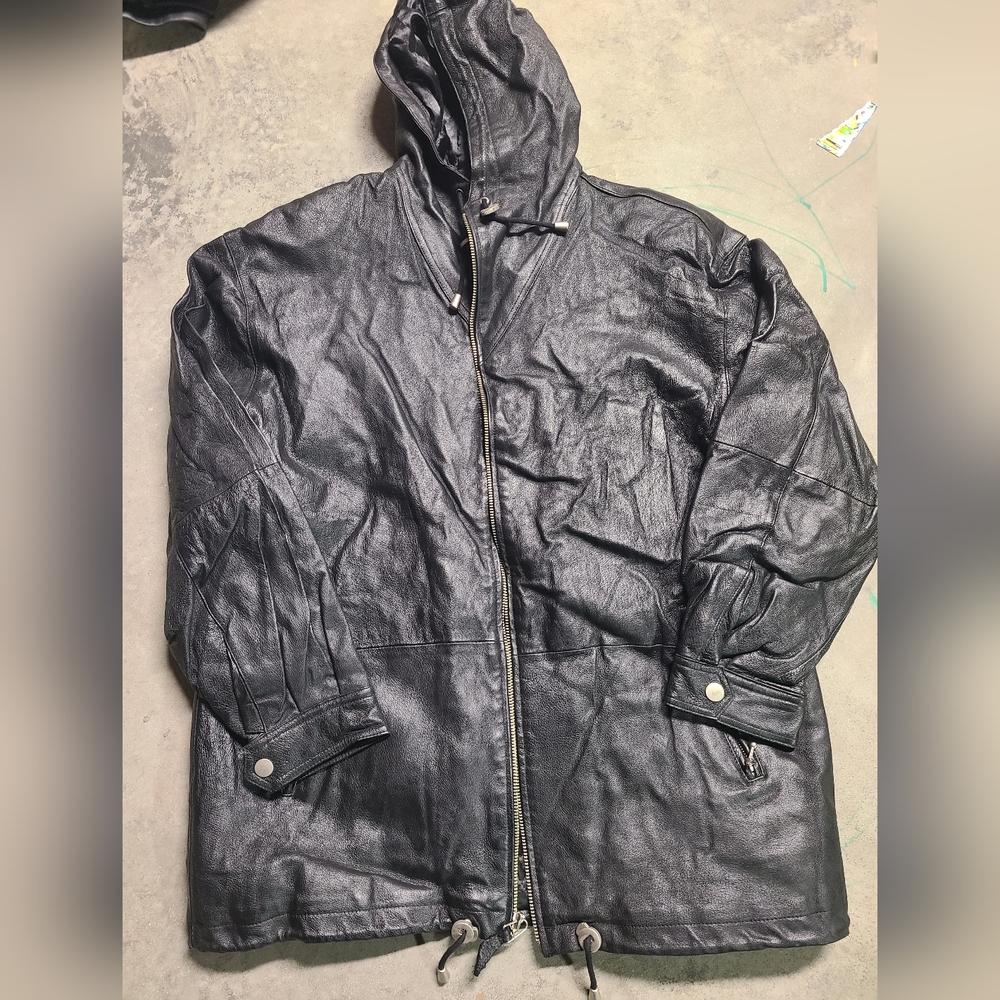 Leather coat for men